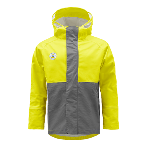 Isfjord Jacket - front view, yellow and grey