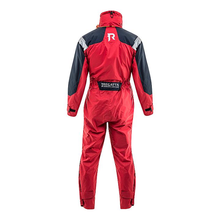 Regatta Coastline flotation suit 50N - back view, red